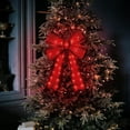 thumbnail image 3 of Arcs de Noël Rouges avec Lumières LED, Couronne de Décoration d'Arbre de Noël Arc Lumièretopper pour Décoration de Noël Intérieure Extérieure, 3 of 5