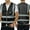 Black, variant on Toptie Class 2 High Visibility Zipper Front Safety Vest With 9 Pockets and Reflective Strips, Meets ANSI/ISEA Standards-Yellow/Blue-XXL