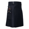 thumbnail image 2 of Modern Black Utility Kilt A Stylish Fusion of Function and Fashion, 2 of 4