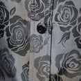 thumbnail image 5 of WREESH Men's Casual Fashion Dress Shirts Turn Down Collar with Short Sleeve Solid Print, Featuring a Stylish Rose Print Design Gray, 5 of 9