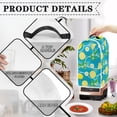thumbnail image 4 of HELLHERO Food Processor Cover with Stylish Fitted Blender Dust Cover Top Handle Not Easy to Fade for Thanksgiving Lemon Green Leaf, 4 of 6