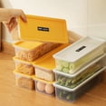 thumbnail image 4 of Mosey Noodle Storage Box Microwavable Airtight Lid Rectangle Spaghetti Macaroni Cereal Fruit Vegetable Refrigerator Food Container, 4 of 7