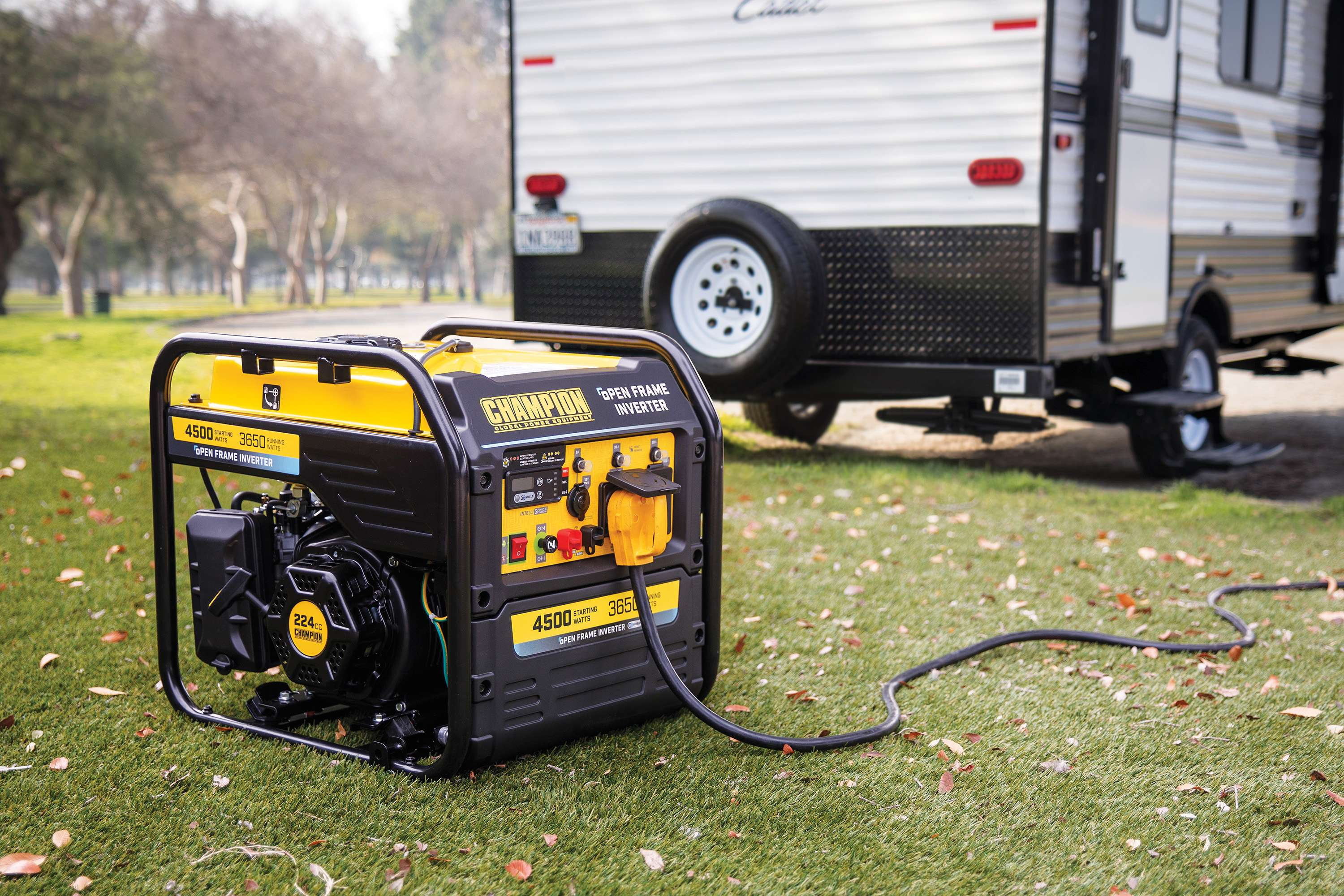 Champion 4500-Watt RV Ready Portable Open Frame Inverter Generator with Quiet Technology and CO Shield®