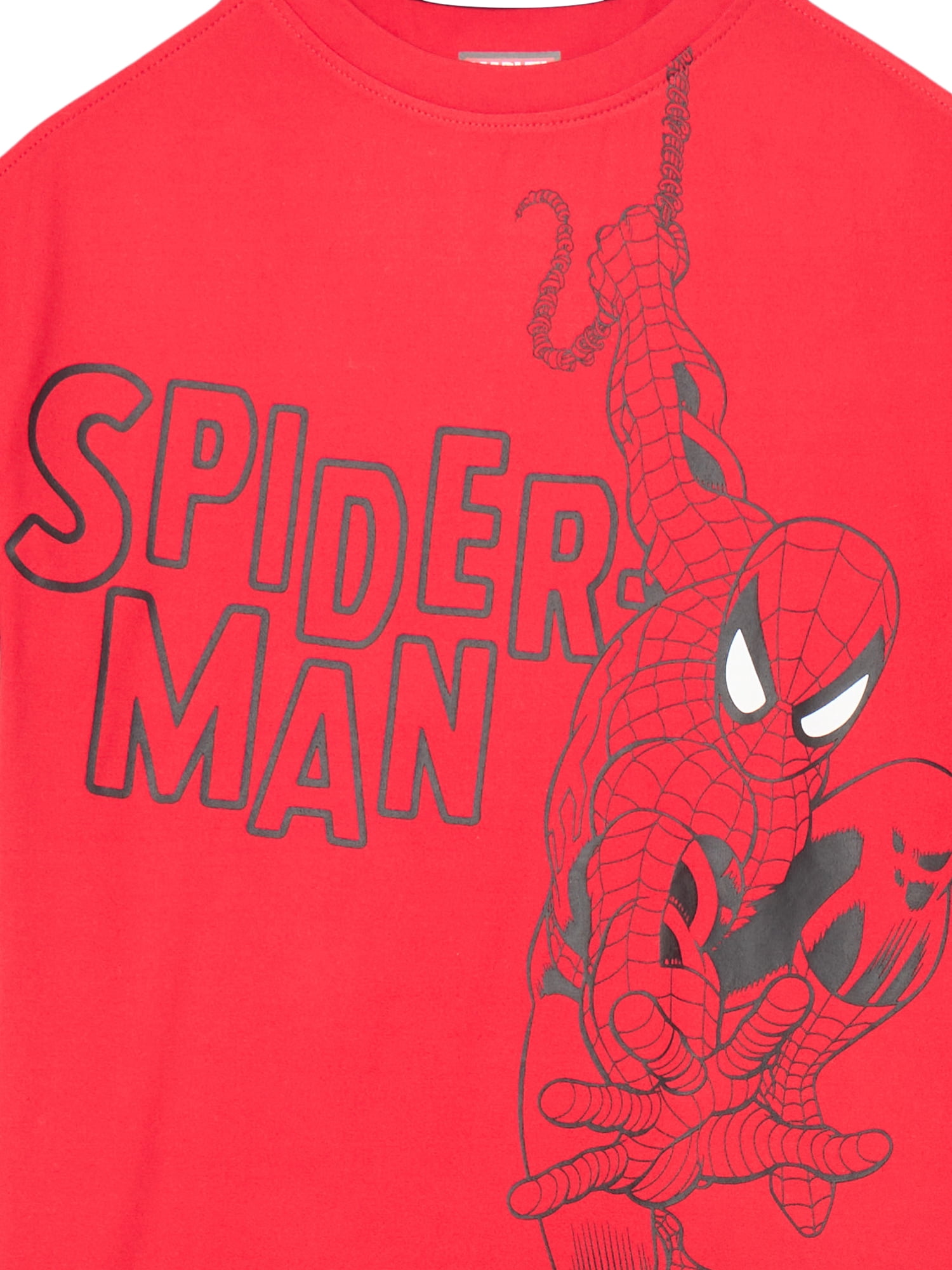 Spider-Man Boys Short Sleeve Graphic Active T-Shirt with Matching Mesh Short, 2 Piece, Sizes 4-12