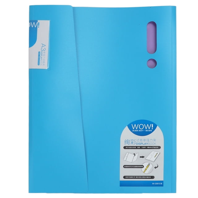 Carpeta de archivos en expansión Carpeta de archivos linda Carpeta portátil para estudiantes Forma de punto de exclamación Carpeta de archivos elástica A3A4 Bolsa de ANGGREK Otros