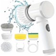 thumbnail image 4 of Electric Scrubber USB Rechargeable Wireless Electric Cleaning Brush with 5PCS Brush Head Kitchen Dis, 4 of 5