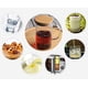 thumbnail image 5 of Tazas medidoras de vidrio de 1 litro Jarras con tapa Jarra medidora grande Vaso Taza medida Taza de vidrio para leche líquida Escala transparente con boquilla y mango aislado para líquido frío/calient, 5 of 5