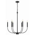 thumbnail image 6 of Craftmade - Traci 6 Light 31.25 in. Flat Black Finish Chandelier, 6 of 6