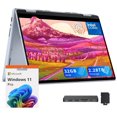 thumbnail image 1 of Dell Inspiron 14" WUXGA Touchscreen 2-in-1 Laptop, Intel 7 150U, 32GB DDR5, 2.28TB Storage(2TB SSD+288GB Docking Station Set), Backlit Keyboard, Windows Copilot, Wi-Fi 6E, Windows 11 Pro, Blue, 1 of 9