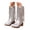 b14-Silver, variant on KPOPLK Girls Knee High Boots Back Zipper Tall Riding Boots Waterproof Fall Winter Dress Shoes for Toddler Little Kid Big Kid(6.5,Silver)