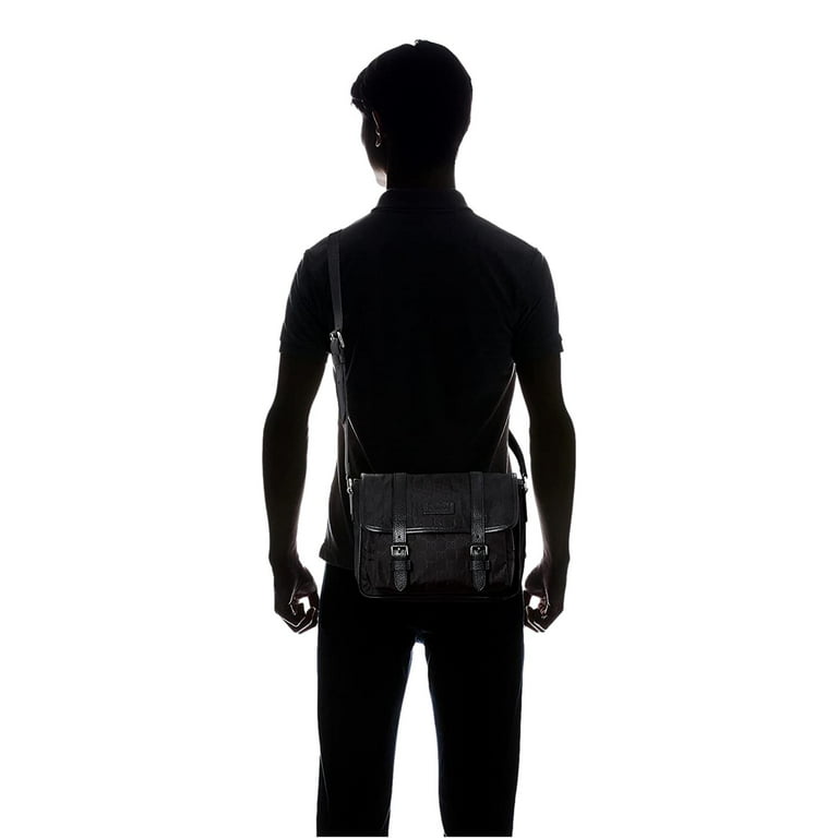 Gucci GG Logo Black Nylon Small Messenger Bag 510335 - Walmart.com