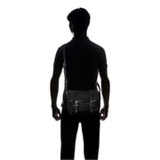 Gucci GG Logo Black Nylon Small Messenger Bag 510335