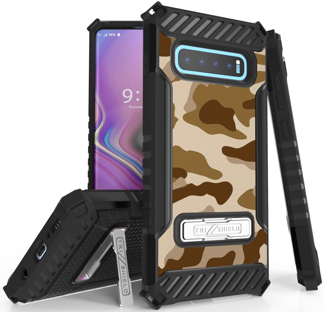Case for Galaxy S10 Plus, TriShield [CAMOUFLAGE SERIES] Rugged