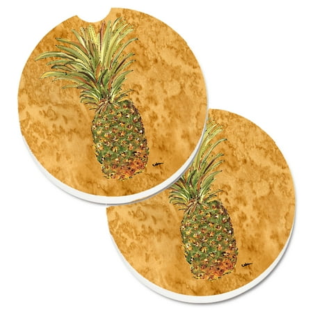- Pineapple Set of 2 Cup Holder Car Coasters 8654CARC