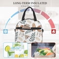 thumbnail image 6 of LNWH Bohemian Hippie Fancy Background Pattern Lunch Bag, Reusable High Capacity Lunch Box, 6 of 8