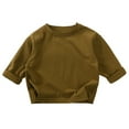 thumbnail image 2 of Godderr Kids Toddler Boys Girls Tees Shirt Tops 9M-7Y Baby Infant Spring Autumn Long Sleeve Round Neck Casual T Shirts Undershirts, 2 of 6