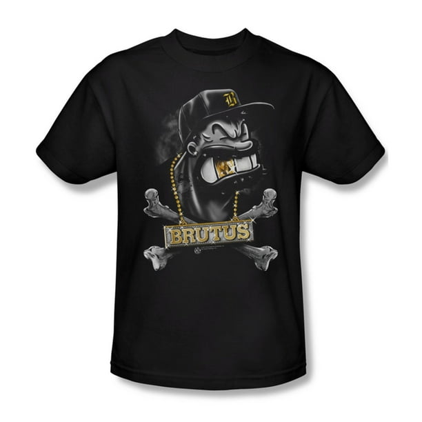 afdeling blæk forsikring Popeye - Mens Brutus T-Shirt In Black - Walmart.com