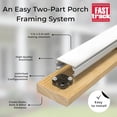 thumbnail image 3 of Fast Track Screen in Porch Kit - Aluminum Frame - Black, 20 Sticks, 400 Screws, 200 Clips, 300-Ft Spline, 3 of 8