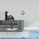 thumbnail image 2 of Estatua de perro de resina,Estatua de perro de resina con forma de animal,Escultura coleccionable para escritorio,decoración del hogar,Escultura china,Minifigura china de latón para, 2 of 8