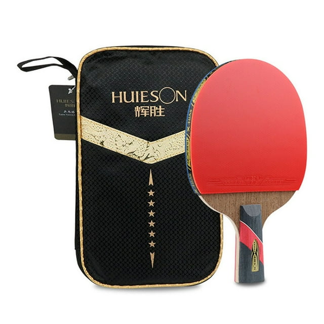 Mosiee Raquette de Tennis de Table Simple 6 Étoiles en Fibre de Carbone pour Raquettes de Ping-Pong