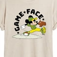thumbnail image 3 of Disney - Game Face Baseball  - Women's Oversized T-Shirt, 3 of 5