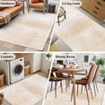thumbnail image 5 of Beige Runner Rug 2.7x5 FT, Non Slip Entryway Carpet, Retro Oil Painting Modern Abstract Art Aesthetics Washable Soft Floor Carpet Entrance Mat Non-Shedding Throw Rug for Hallway Laundry Room Bedside, 5 of 9