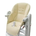 thumbnail image 2 of Blasgw High Chair Cushion Leather Dining Chair Cover for Toddlers and Kids - Stylish, Durable, and Easy to Clean Beige, 2 of 6