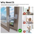 thumbnail image 5 of 1 paquete de restrictor de ventana a prueba de niños para aluminio, madera, marcos de ventanas de metal, cerradura de seguridad para ventanas para bebés, cerraduras de seguridad para ventana, 5 of 5
