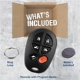 thumbnail image 2 of Key Fob for 2004 2005 2006 2007 2008 2009 2010 2011 2012 2013 2014 2015 2016 2017 2018 Toyota Sienna Keyless Entry Remote Control, 6-Button GQ43VT20T, Programming Guide Included, 2 of 6