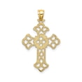 thumbnail image 3 of 14K Gold Delicate Cut-Out Cross Charm, 3 of 4