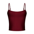 thumbnail image 3 of lmcalzta Camisole Tops for Women Spaghetti Strap Crop T Shirts Summer Slim Fitted Casual Tees, 3 of 6