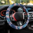 thumbnail image 4 of Pzuqiu All Weather Car Mats Car Steering Wheel Cover Full Set Car Accessories Interior Floor Covers for SUVs & Trucks Easy to Install, Pink Dolphin Passenger Seat and Rear Floor Mats, 4 of 6