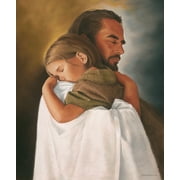 Security Pack of 10-3"x4" Prints of Jesus Christ Hugging Child By David Bowman Religious Christian Fine Art Wall Print