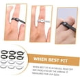 thumbnail image 4 of 12pcs Ring Circumference Measurement Ring Size Measuring Ruler Jewelry Ring Sizer Reusable Finger Size Gauge Ring Sizer Belt Plastic Ring Gauge Tape Measuring Circle or, 4 of 5