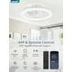 thumbnail image 3 of Ventilador de techo LEDIARY de 20 pulgadas, perfil bajo, regulable, blanco, 3 of 8
