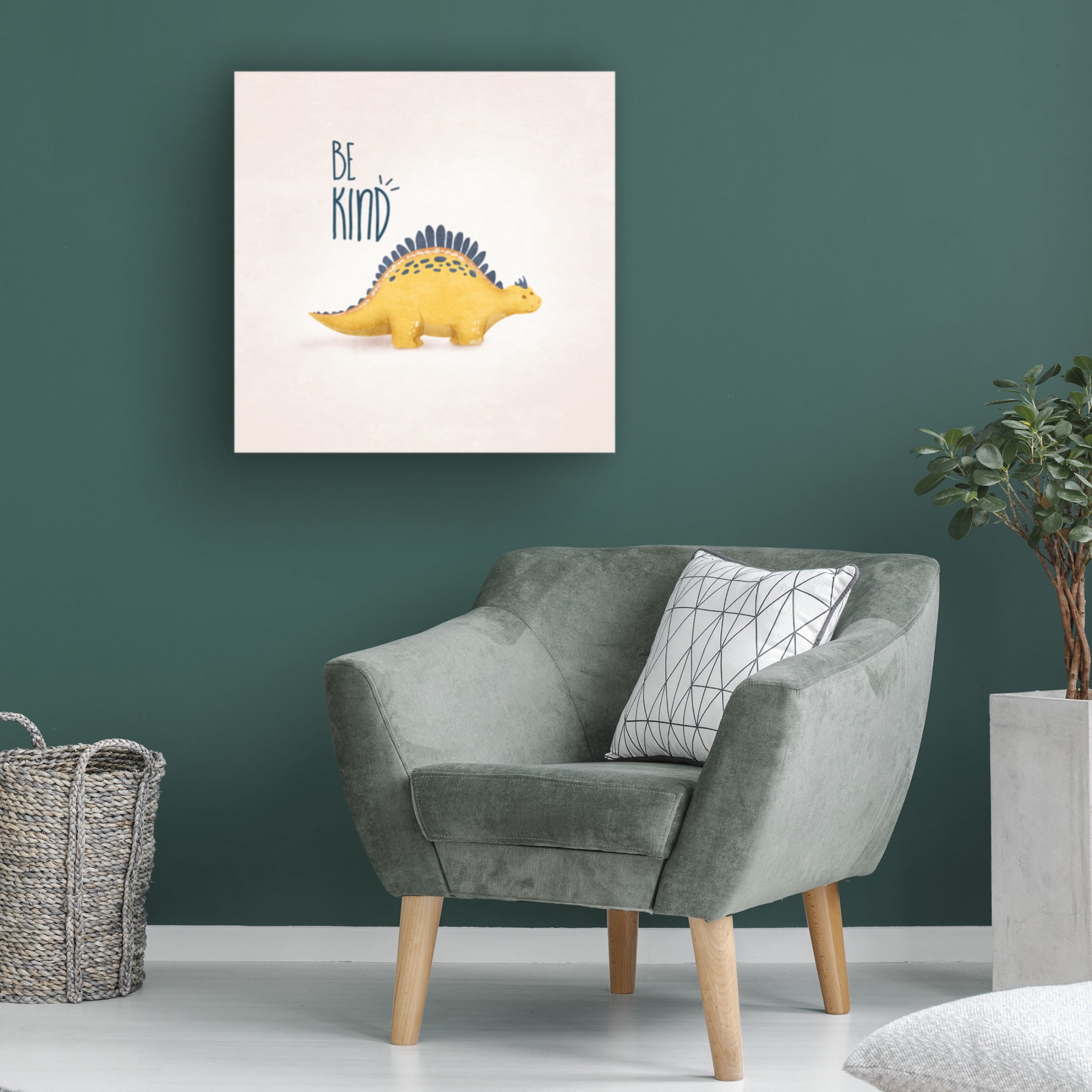Trademark Fine Art Emel Tunaboylu Dino Sari Tombik Canvas Wall Art