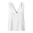 thumbnail image 7 of WRFWUL Womens Cotton Linen Tank Tops Deep V Neck Sleeveless Pleated Vest Loose Fit Solid Summer Casual Tank Shirts, 7 of 7