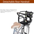 thumbnail image 6 of Upgraded Rear Child Bike Seat,Back Mount Kid's Bike Seat with Foot Pedals Back Rest Handrail, Designed for Children Aged 18 Month to 8 Years Old,Easy Installation, 6 of 11
