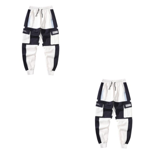 Sonducket Elegantes pantalones joggers cargo para hombres - Pantalones harén cómodos y con múltiples bolsillos Amplia aplicación Type8 NO8