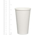 thumbnail image 3 of GUSTO 16 Oz Paper Cups Disposable Coffee Cups To Go Cups, 200-Pack White, 3 of 9