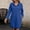 Blue, variant on WJHWSX Womens Fall Dresses,Casual Dresses for Women,Fall Dresses for Women 2025,Long Sleeve,Pockets,Soft,Solid,M(US:6)