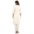 thumbnail image 5 of Band Collar Straight Kurta - Natural-X Large, 5 of 6