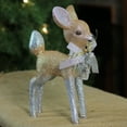 thumbnail image 3 of Northlight 9.5” Silver and Gold Glitter Standing Deer Christmas Decoration, 3 of 3