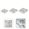 thumbnail image 5 of Butt Hinges Door Metal Silver Hinges Cabinet Aluminium Box Backflap Shed, 5 of 8