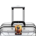 thumbnail image 5 of Gaeub Cartoon Puppy Sunset Print Luggage Tag for Suitcase, Travel Leather Bag Tags Identifiers Privacy Cover ID Label with Durable Steel Loop for Women Men Kids Girls Travel-4 PCS, 5 of 5