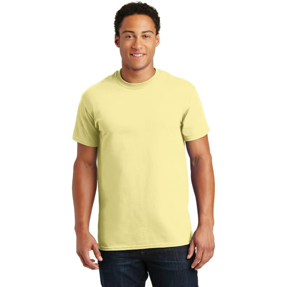 Gildan Ultra Cotton T-Shirt - G200 6oz., Cornsilk, 2X, Pack Of 10, Mens T-Shirts