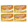 Goody's Extra Strength Headache Powder, Cool Orange Flavor Dissolve Packs, 4 Individual Packets, 4 Pack