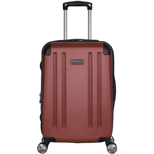 Heritage Travelware O'Hare 20" CarryOn Luggage, Red