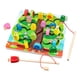 thumbnail image 1 of Rompecabezas de madera con pesca magnética, aprendizaje de habilidades motoras finas, laberinto, juego de mesa educativo temprano Montessori con caña de pescar de juguete, juego de Fruta, 1 of 9