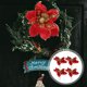 thumbnail image 1 of unbranded 4Ud Adornos De Flores Poinsettia De Tela Para Decorar Árbol Y Florero En, 1 of 6